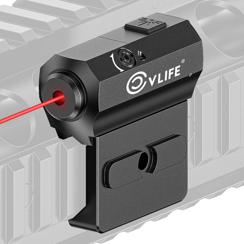 CVLIFE Rifle Green/Red Laser Sight Compatible with M-Lok and Picatinny Rail Mount, Low Profile Laser for Rifle Magnetic Rechargeable Laser Beam Sight - Image 1